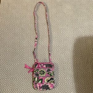 Vera Bradley Mini Hipster Bag in Priscilla Pink Green Floral